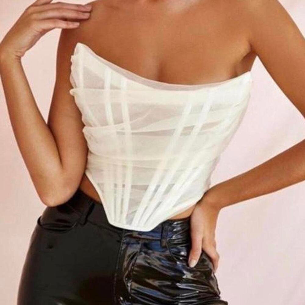 House of cb white corset